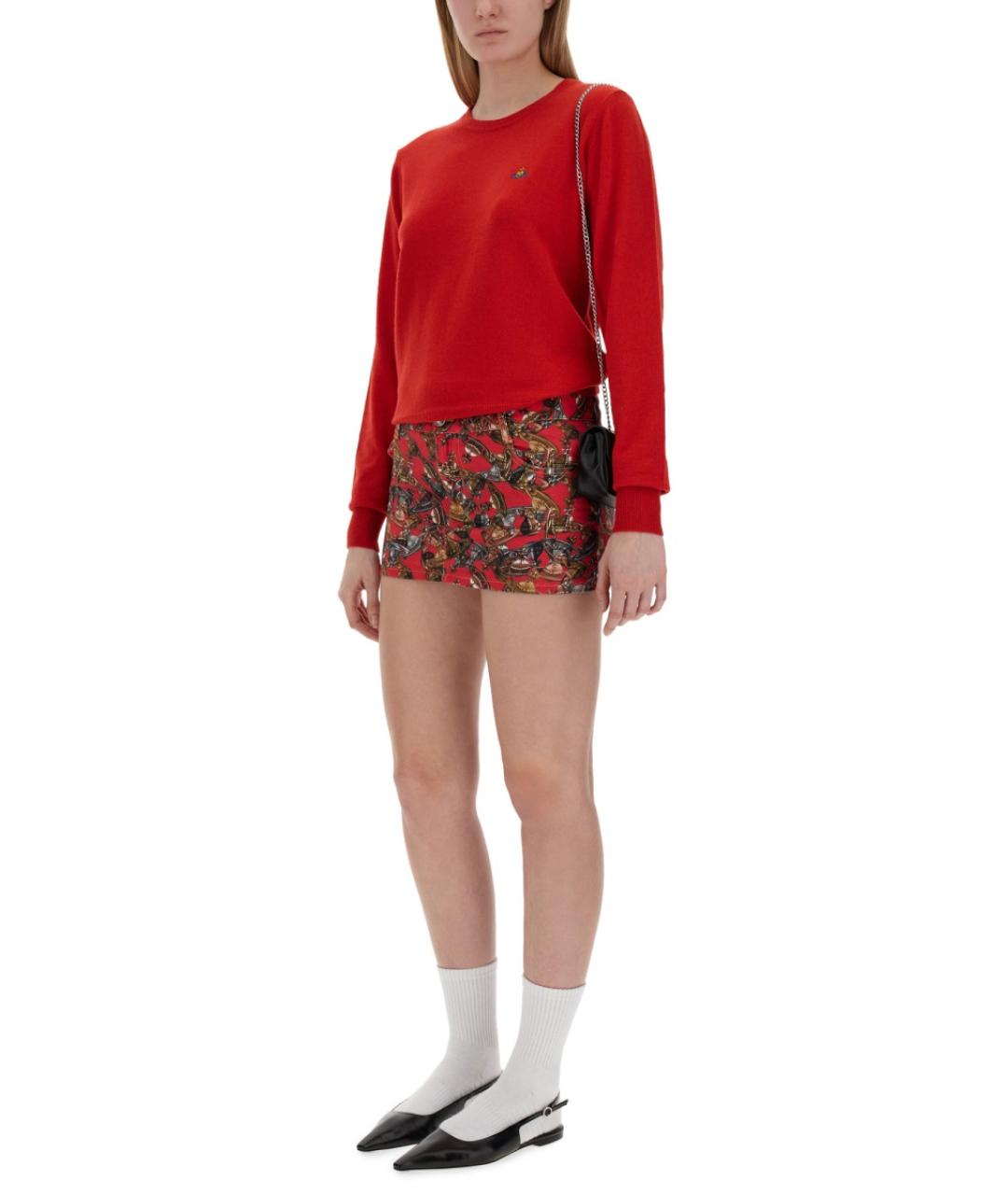 VIVIENNE WESTWOOD Красный шерстяной джемпер / свитер, фото 3