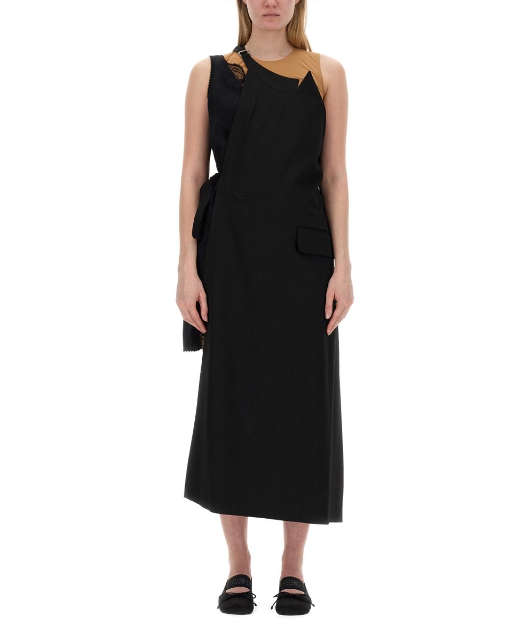 MM6 MAISON MARGIELA Черная полиэстеровая блузы, фото 2