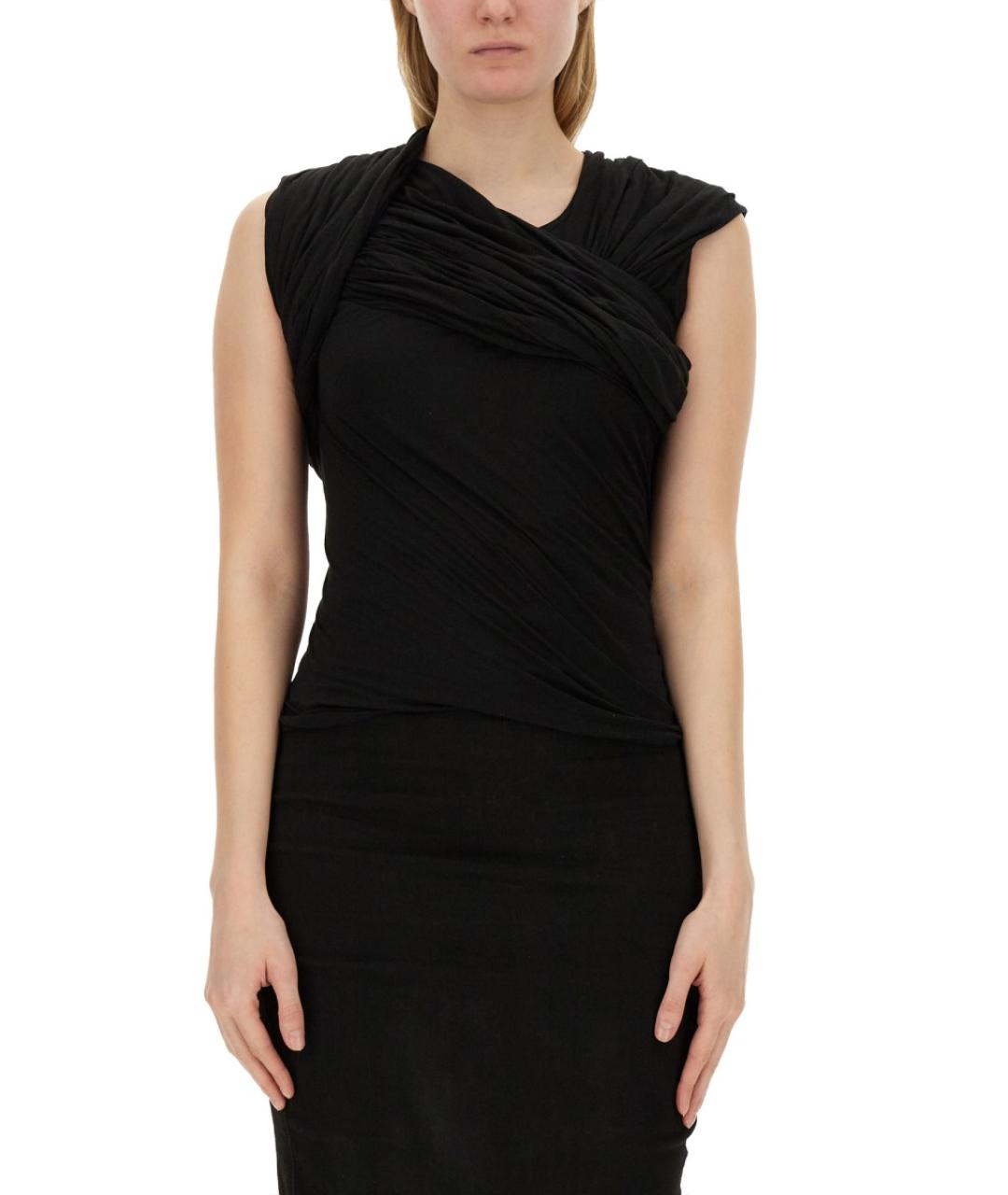 RICK OWENS Черная хлопковая блузы, фото 5