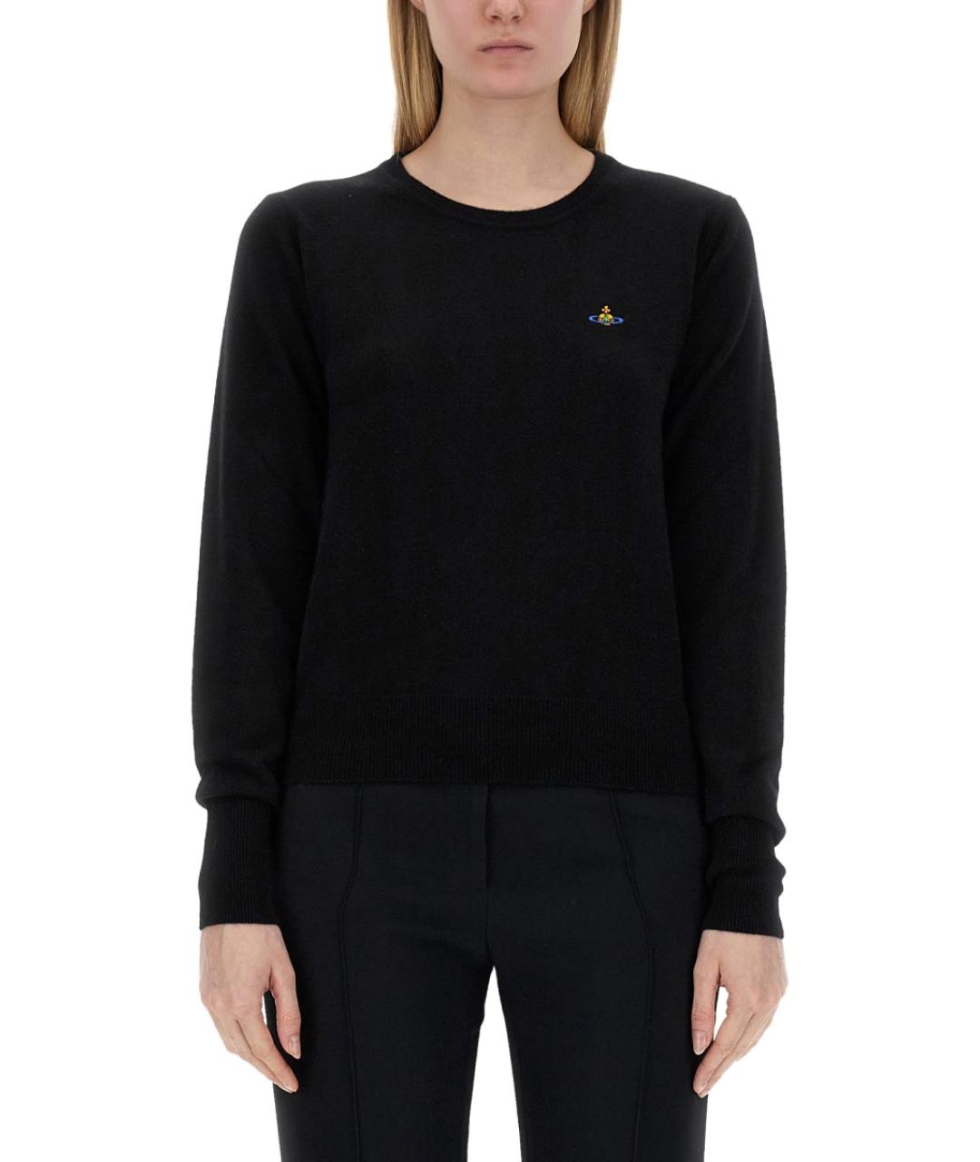 VIVIENNE WESTWOOD Черный кашемировый джемпер / свитер, фото 2