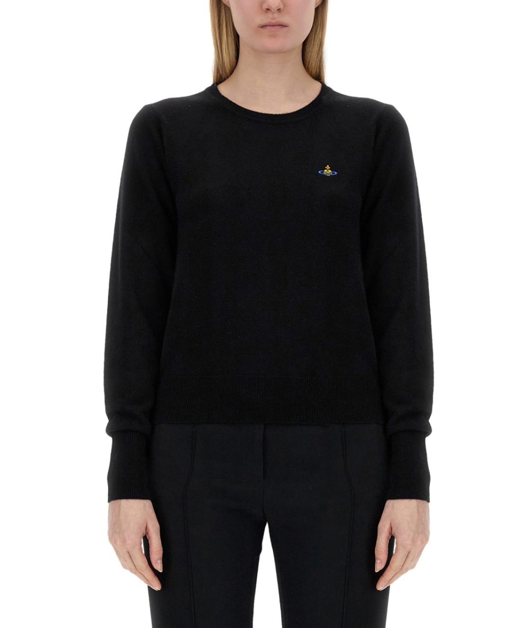 VIVIENNE WESTWOOD Черный кашемировый джемпер / свитер, фото 5