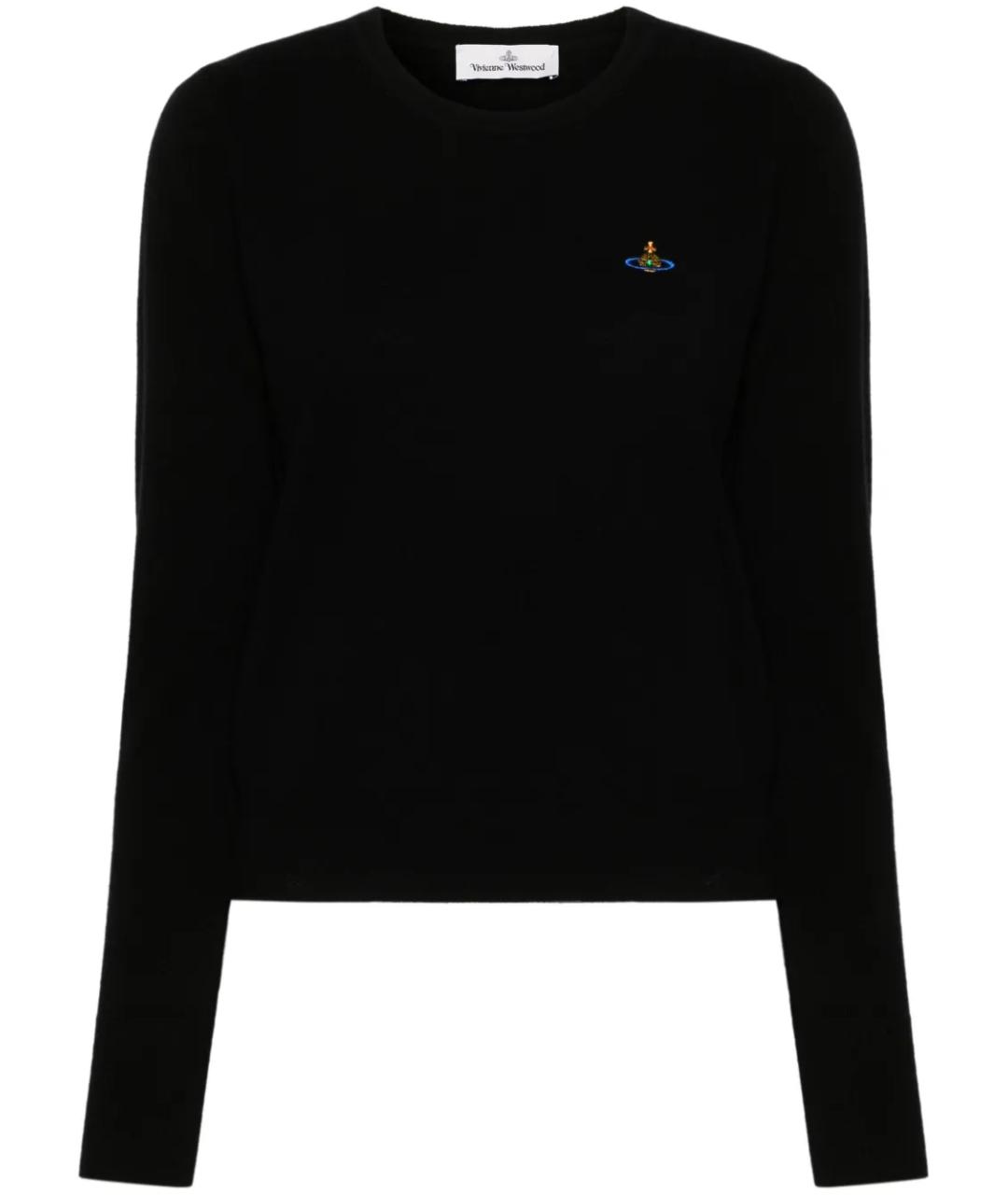 VIVIENNE WESTWOOD Черный кашемировый джемпер / свитер, фото 1