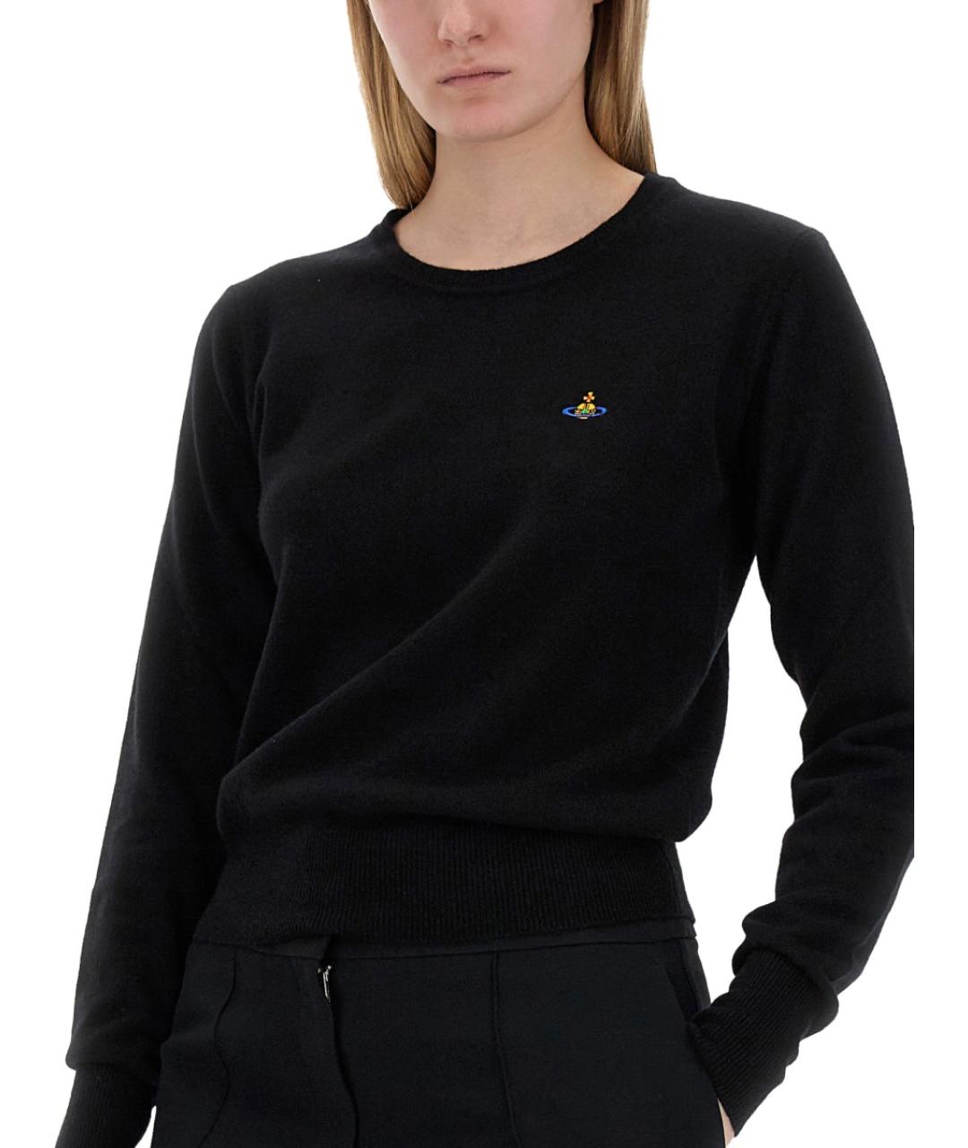 VIVIENNE WESTWOOD Черный кашемировый джемпер / свитер, фото 7