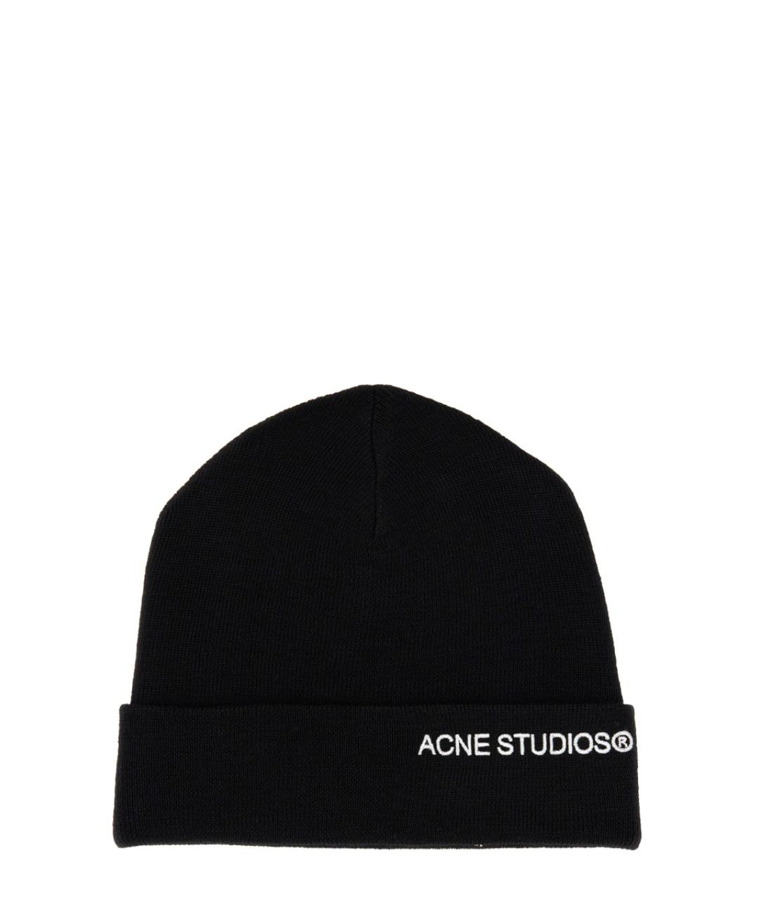 ACNE STUDIOS Черная шерстяная шапка, фото 1