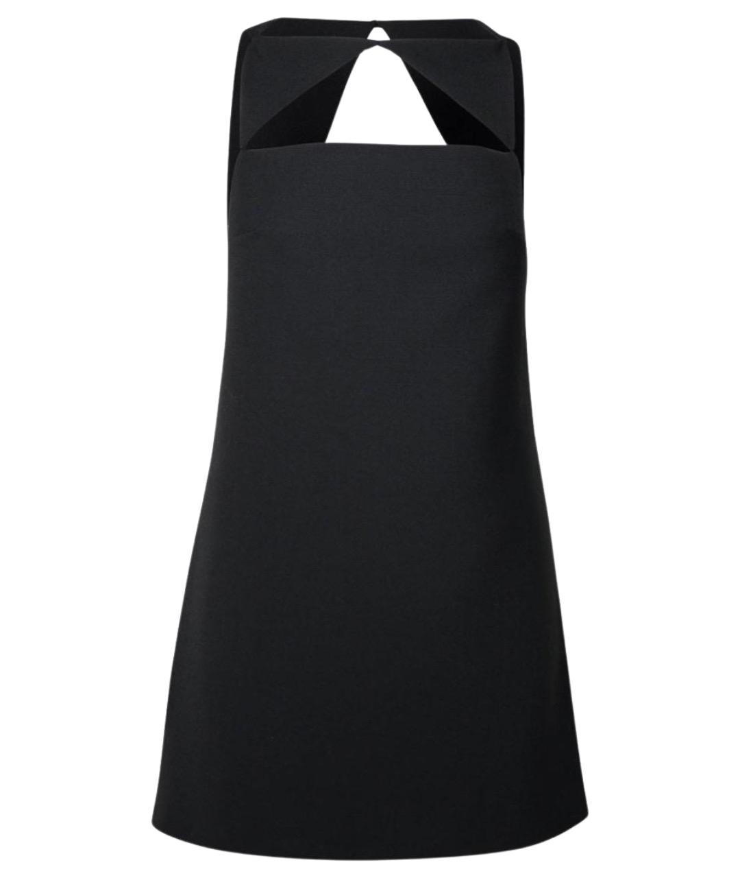 VERSACE Черное полиэстеровое повседневное платье, фото 1