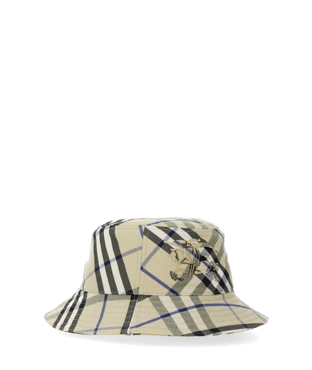 BURBERRY Бежевая синтетическая шляпа, фото 3