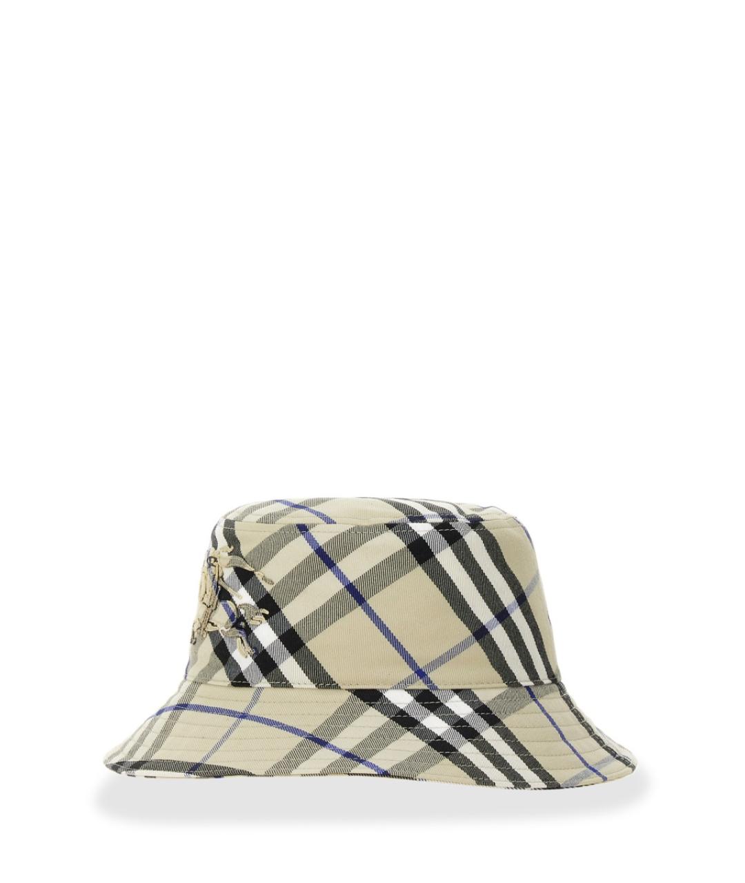 BURBERRY Бежевая синтетическая шляпа, фото 2