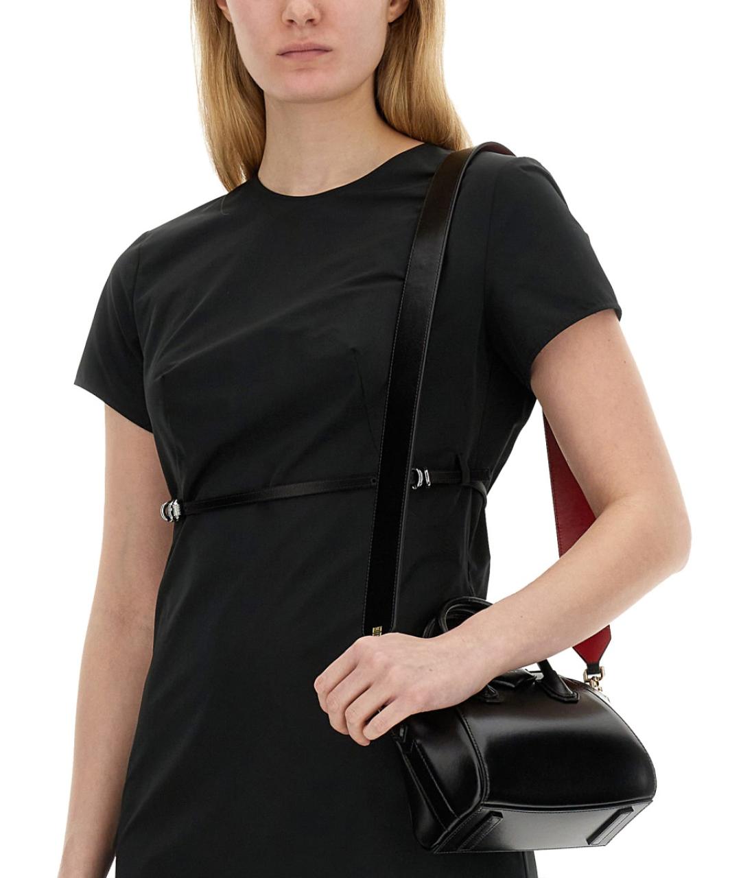 GIVENCHY Черное хлопковое повседневное платье, фото 5