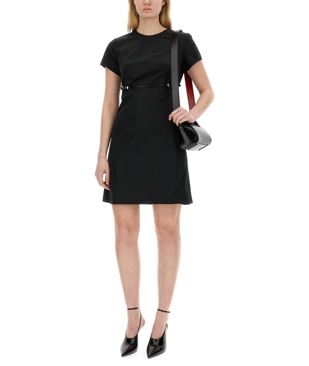 GIVENCHY Черное хлопковое повседневное платье, фото 3