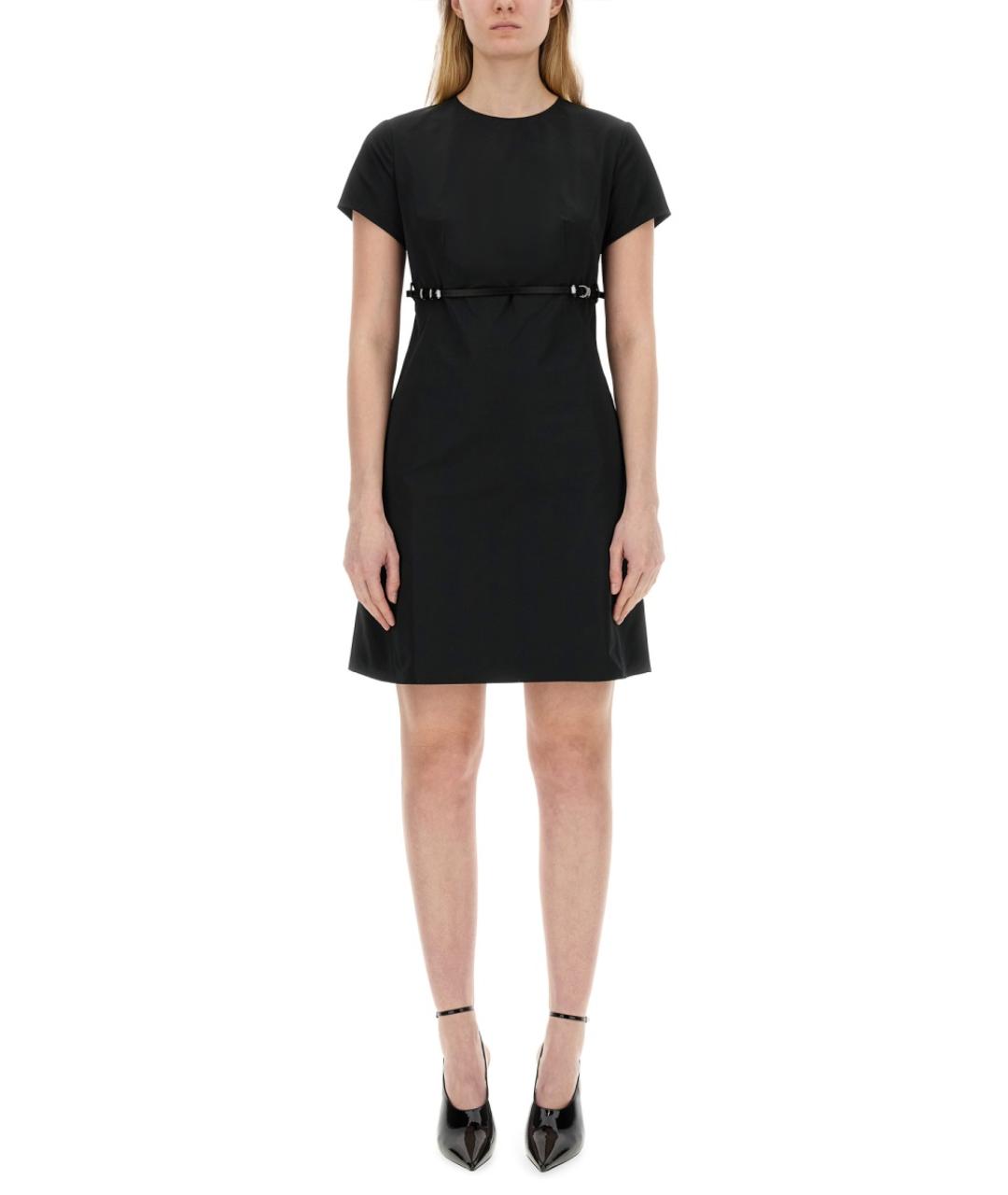 GIVENCHY Черное хлопковое повседневное платье, фото 2