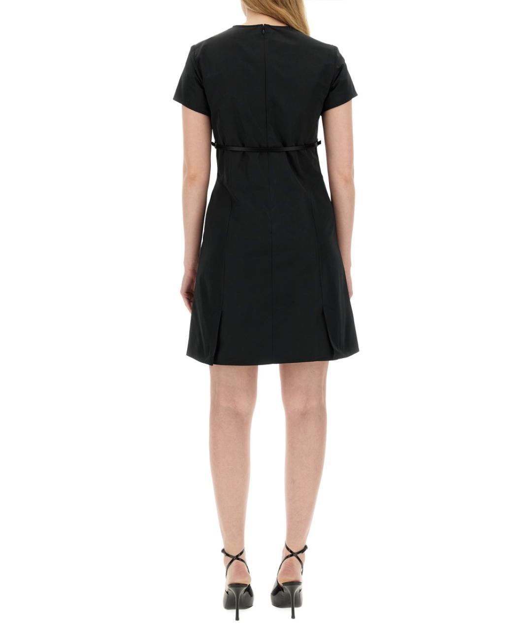 GIVENCHY Черное хлопковое повседневное платье, фото 4