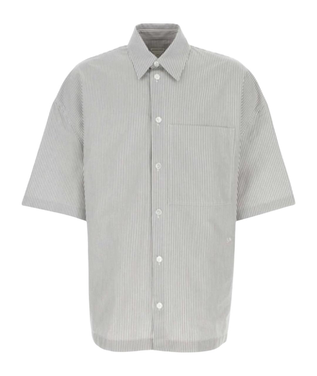 BOTTEGA VENETA Серая хлопковая кэжуал рубашка, фото 1