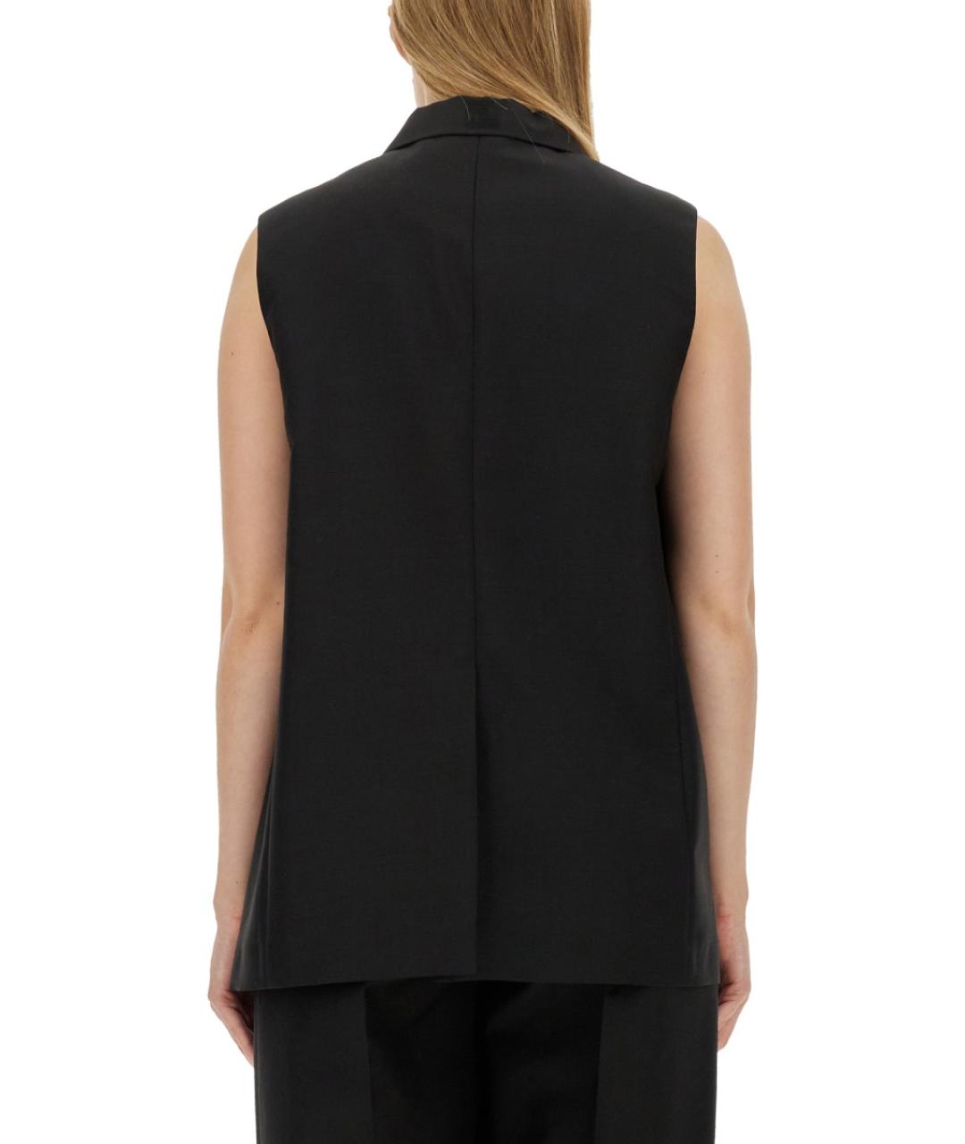 FENDI Черный атласный жилет, фото 3