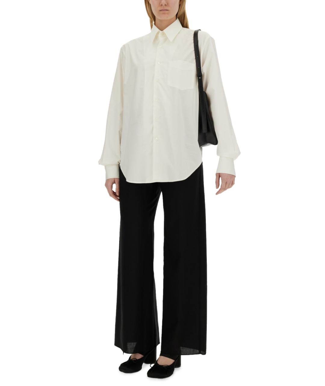 MM6 MAISON MARGIELA Белая хлопковая рубашка, фото 3