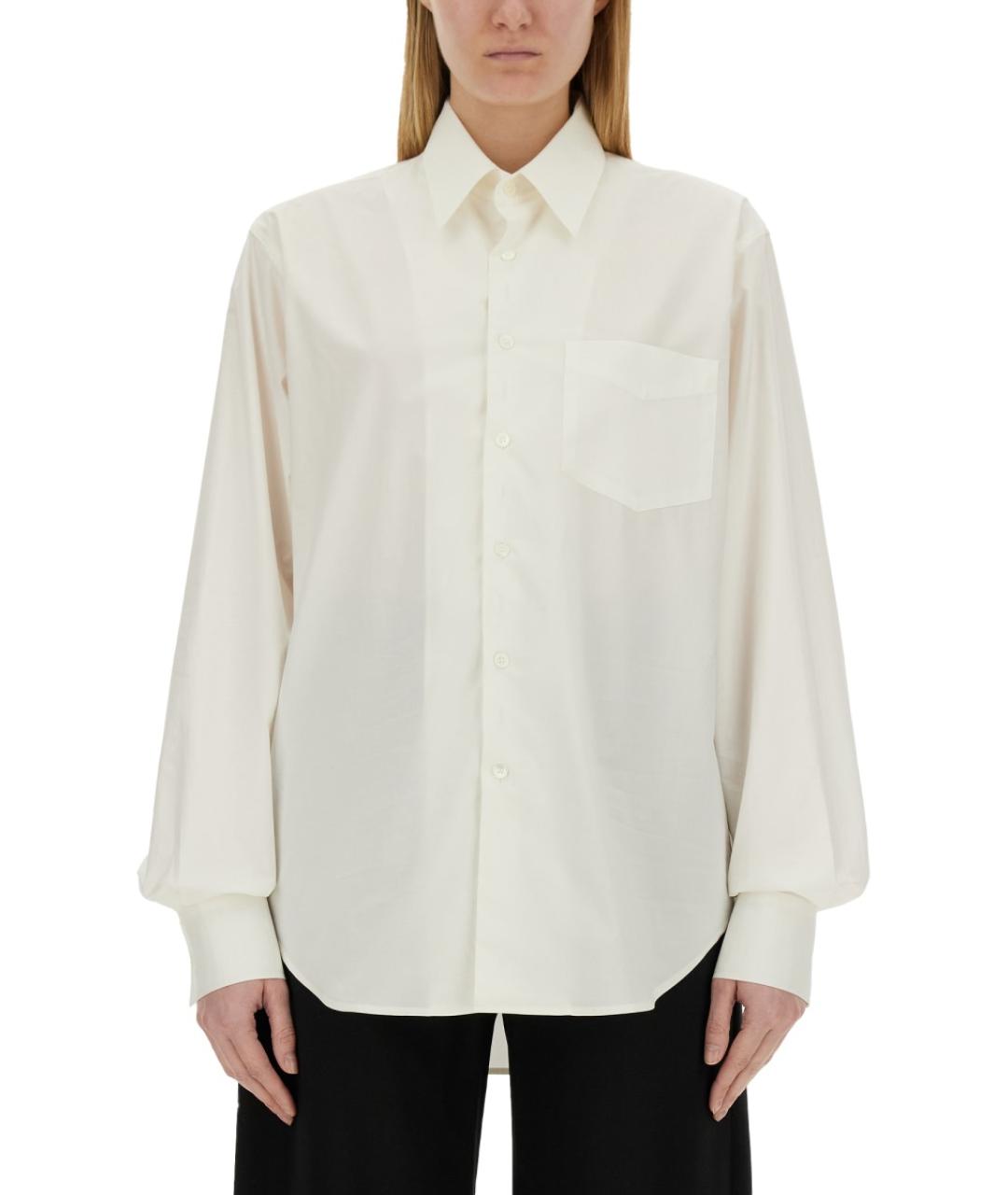 MM6 MAISON MARGIELA Белая хлопковая рубашка, фото 2