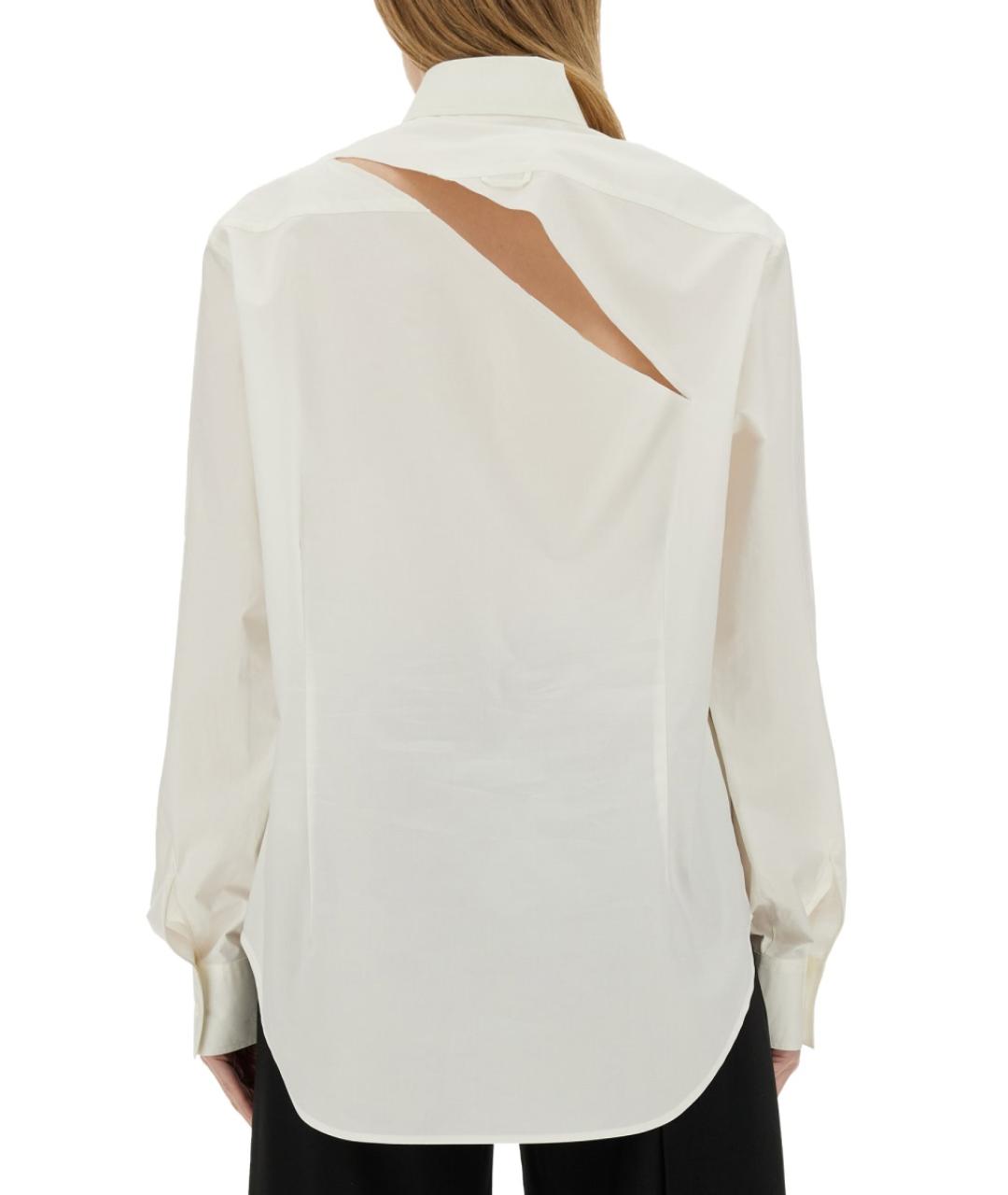 MM6 MAISON MARGIELA Белая хлопковая рубашка, фото 4