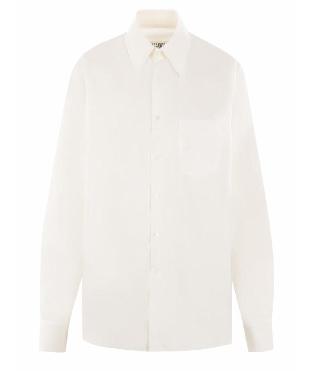 MM6 MAISON MARGIELA Белая хлопковая рубашка, фото 1