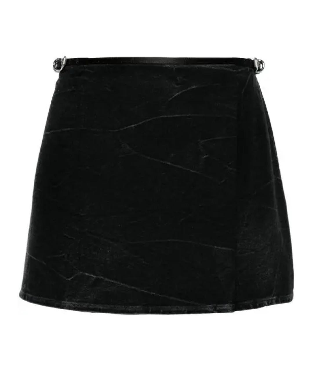 GIVENCHY Черная хлопковая юбка мини, фото 1