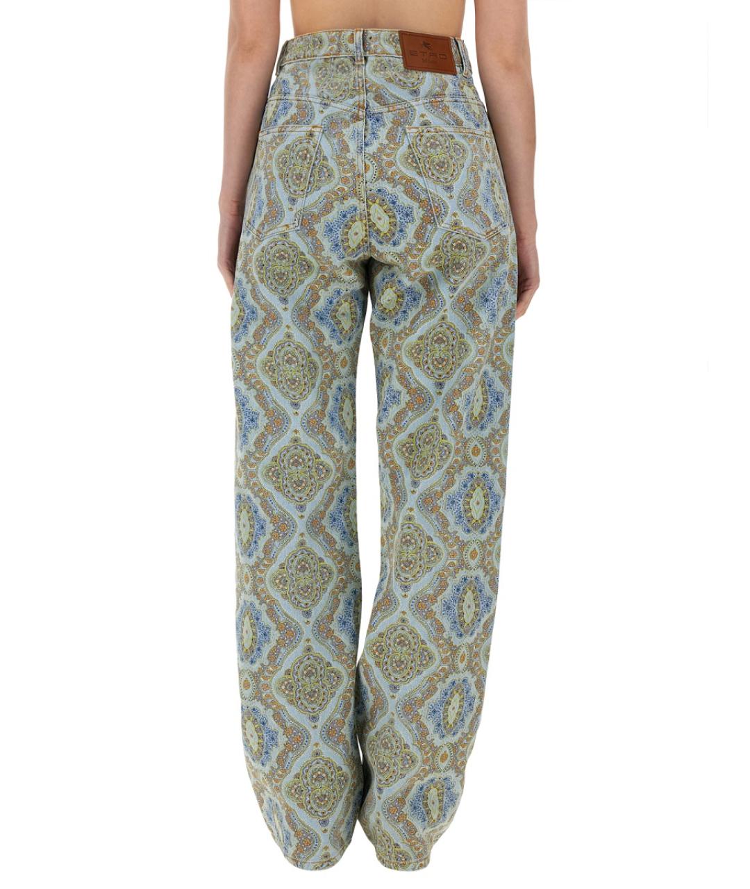 ETRO Мульти хлопковые прямые джинсы, фото 5