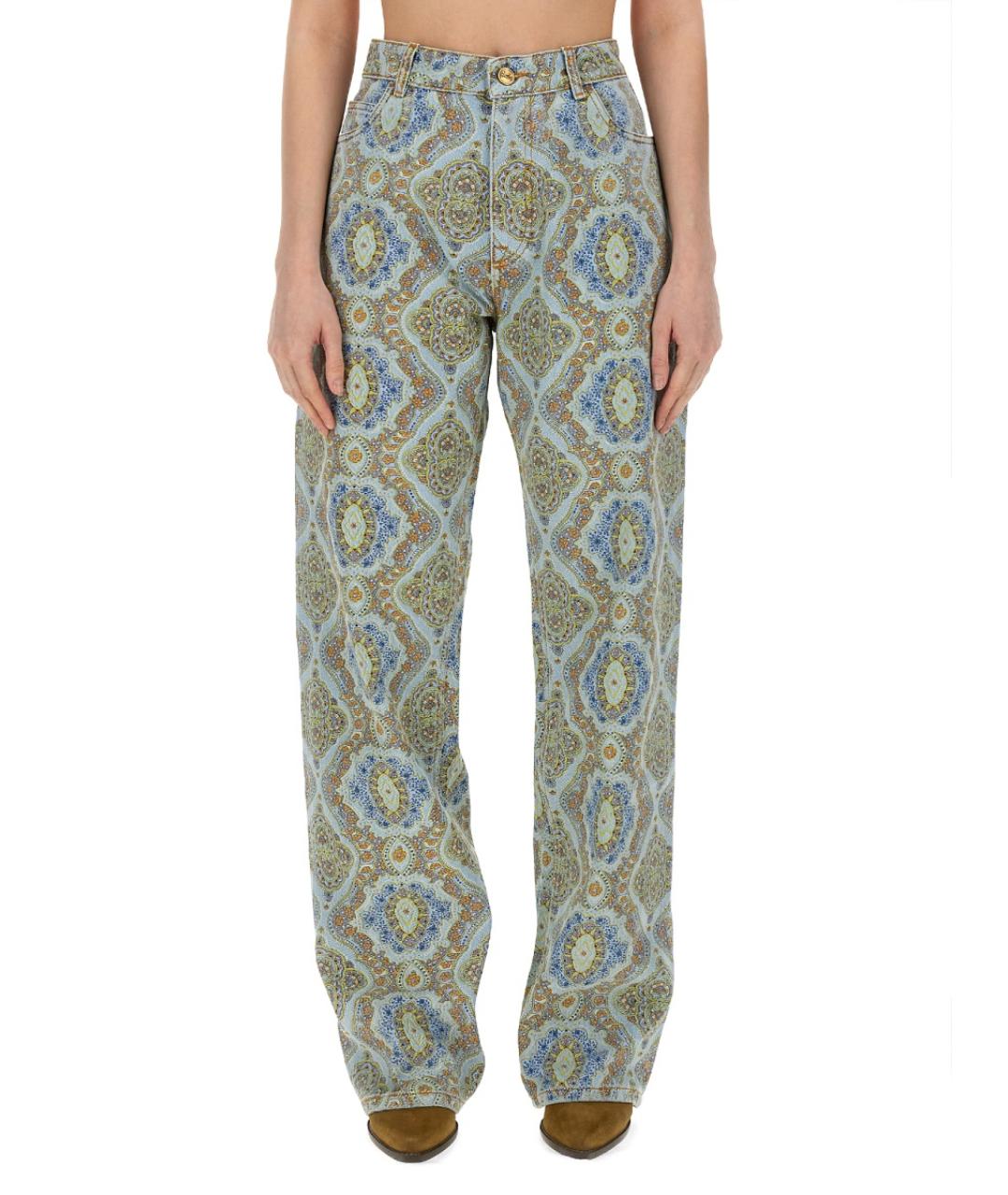 ETRO Мульти хлопковые прямые джинсы, фото 2