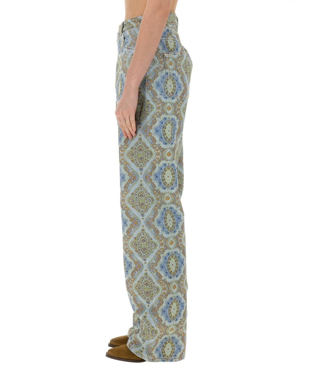 ETRO Мульти хлопковые прямые джинсы, фото 4