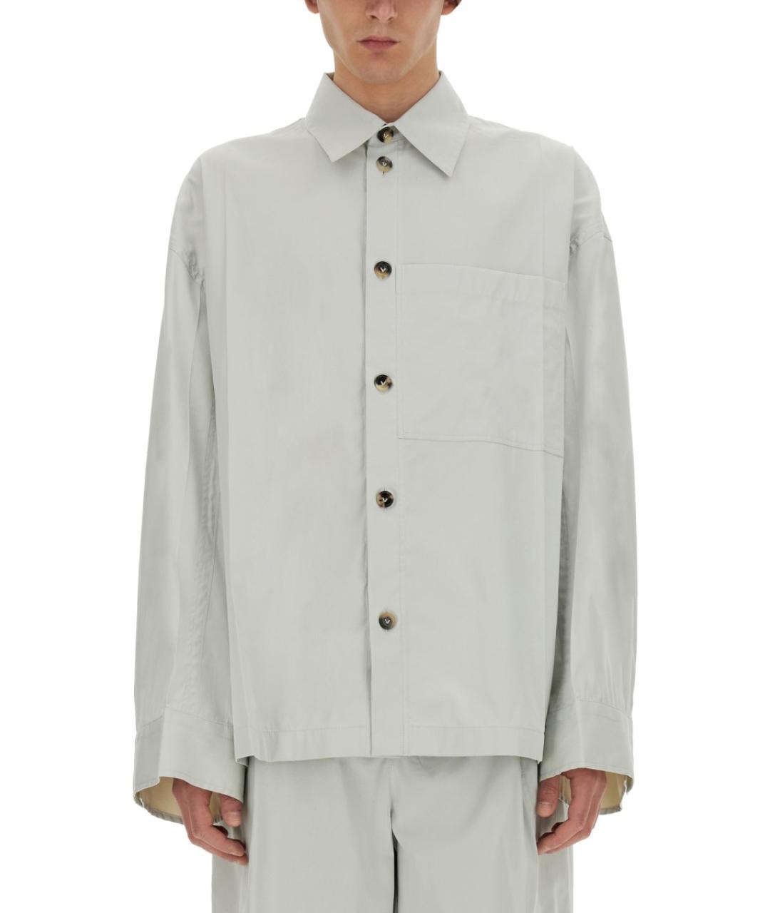 BOTTEGA VENETA Бежевая хлопковая кэжуал рубашка, фото 2