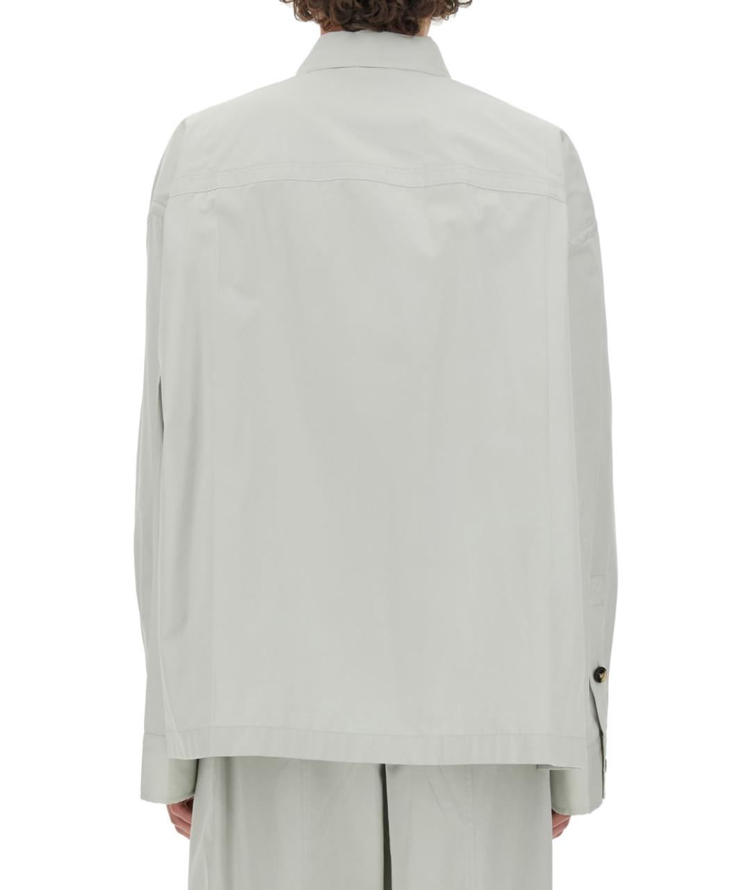 BOTTEGA VENETA Бежевая хлопковая кэжуал рубашка, фото 4