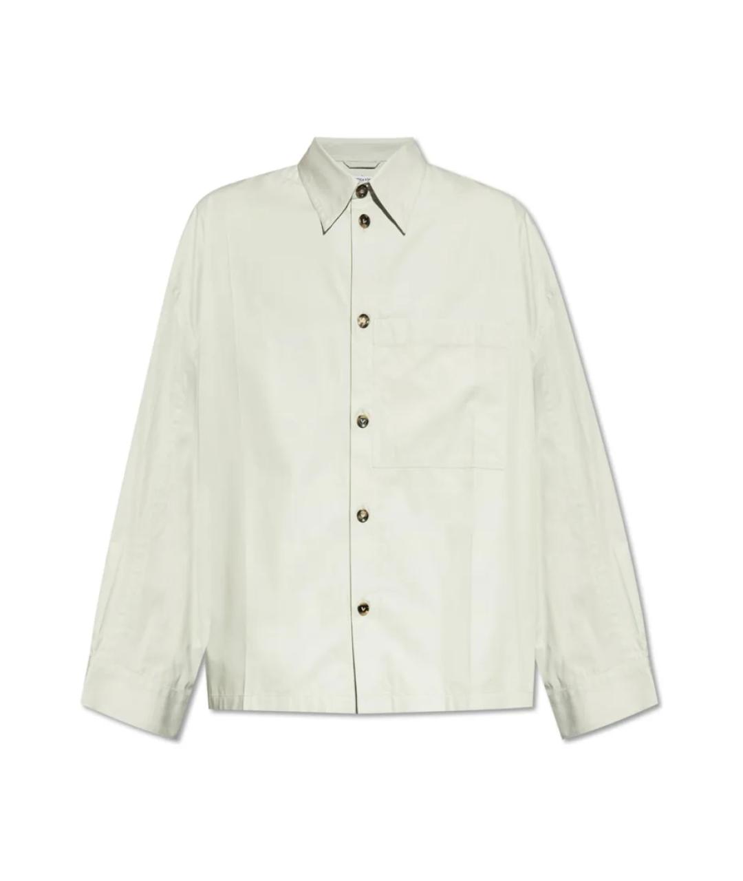 BOTTEGA VENETA Бежевая хлопковая кэжуал рубашка, фото 1