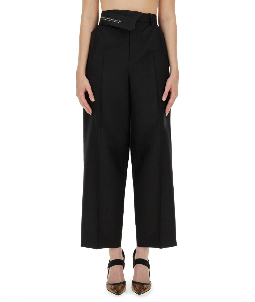 FENDI Черные прямые брюки, фото 2