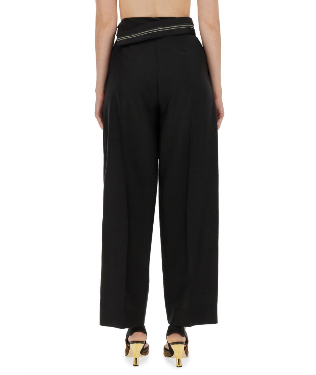 FENDI Черные прямые брюки, фото 4