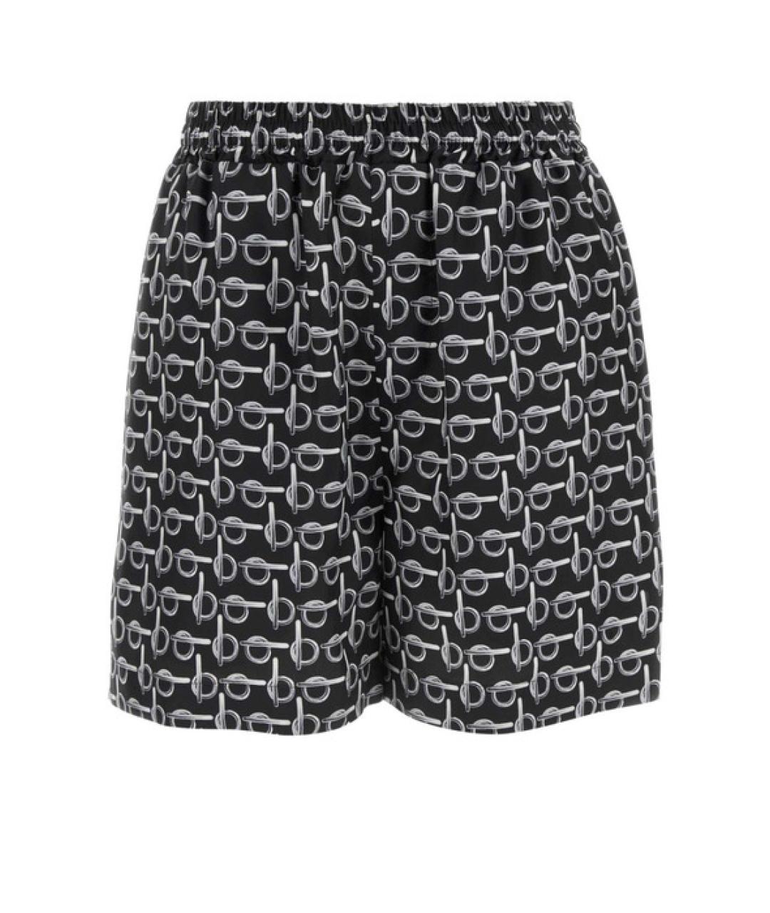 BURBERRY Черные шелковые шорты, фото 1