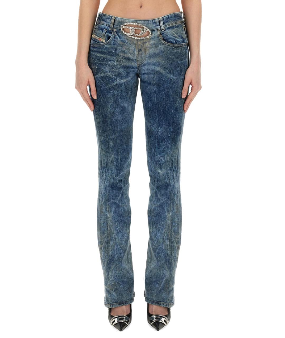 DIESEL Синие хлопковые джинсы слим, фото 5