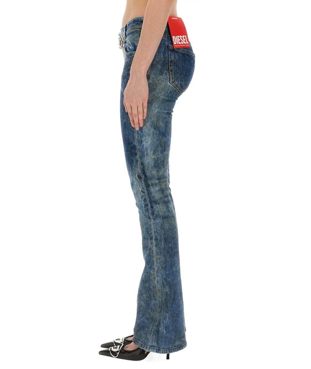 DIESEL Синие хлопковые джинсы слим, фото 3