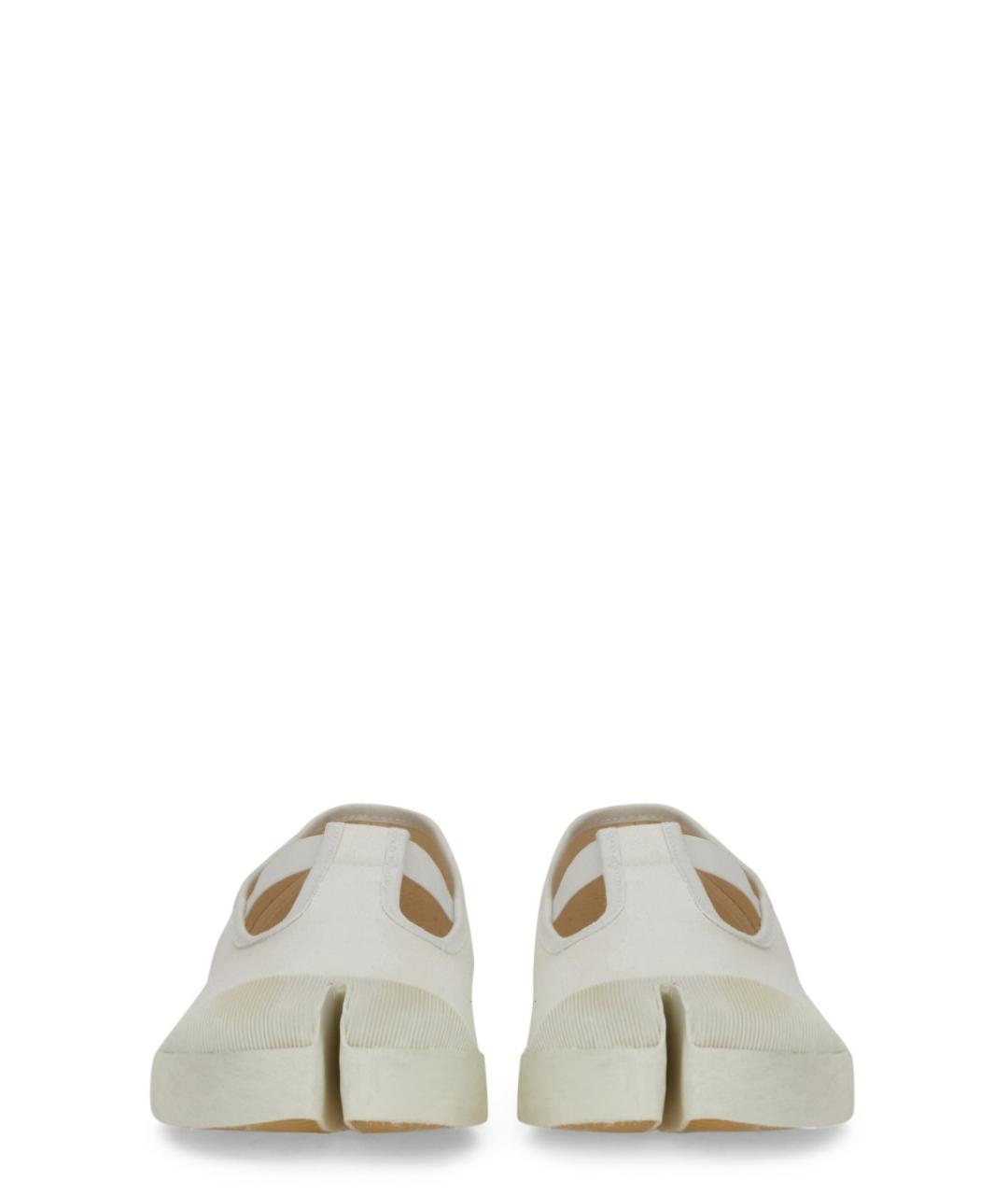 MAISON MARGIELA Белые синтетические низкие ботинки, фото 4
