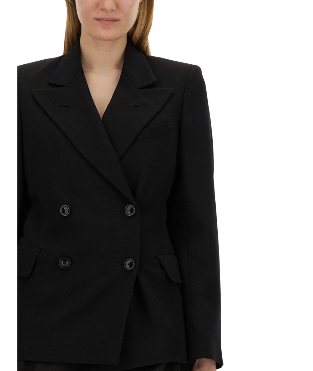 MAISON MARGIELA Черный шерстяной жакет/пиджак, фото 4