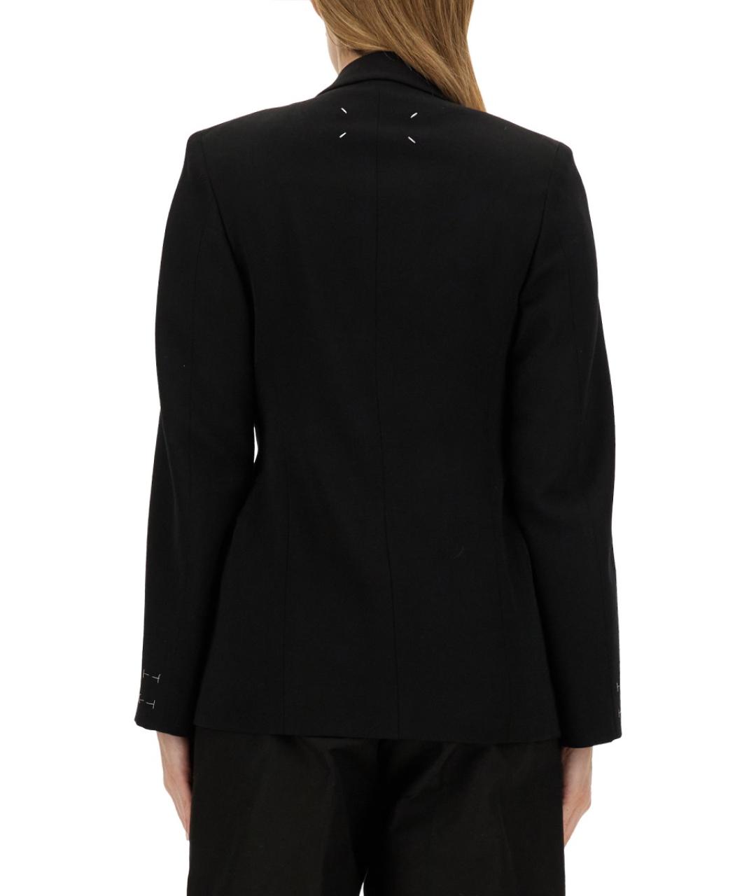 MAISON MARGIELA Черный шерстяной жакет/пиджак, фото 3