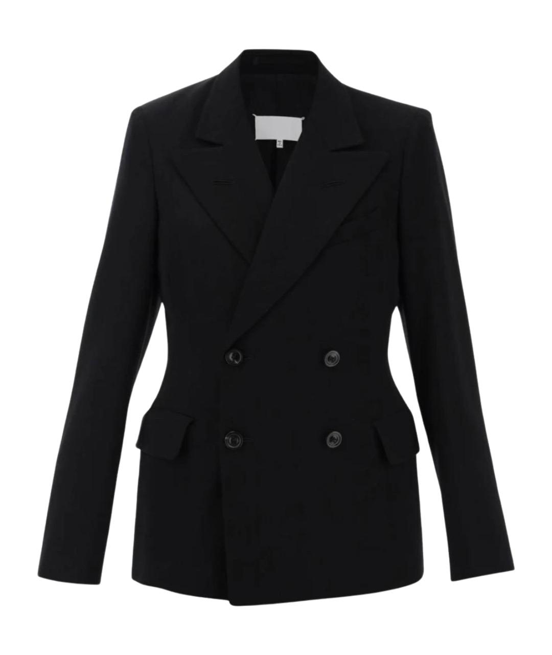 MAISON MARGIELA Черный шерстяной жакет/пиджак, фото 1