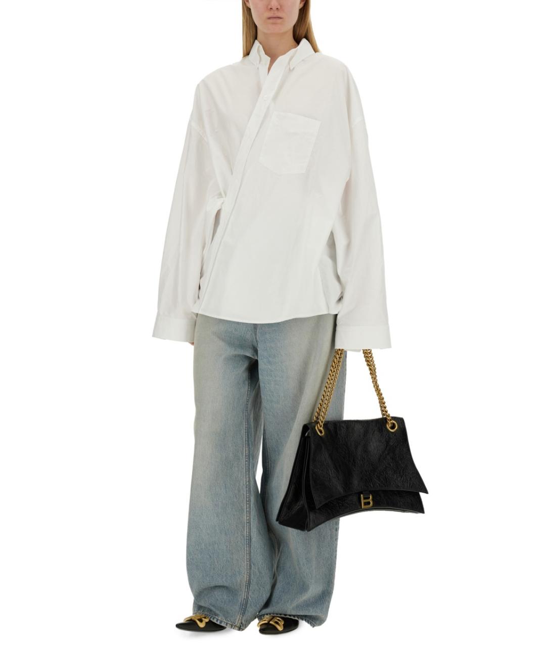 BALENCIAGA Белая хлопковая рубашка, фото 3