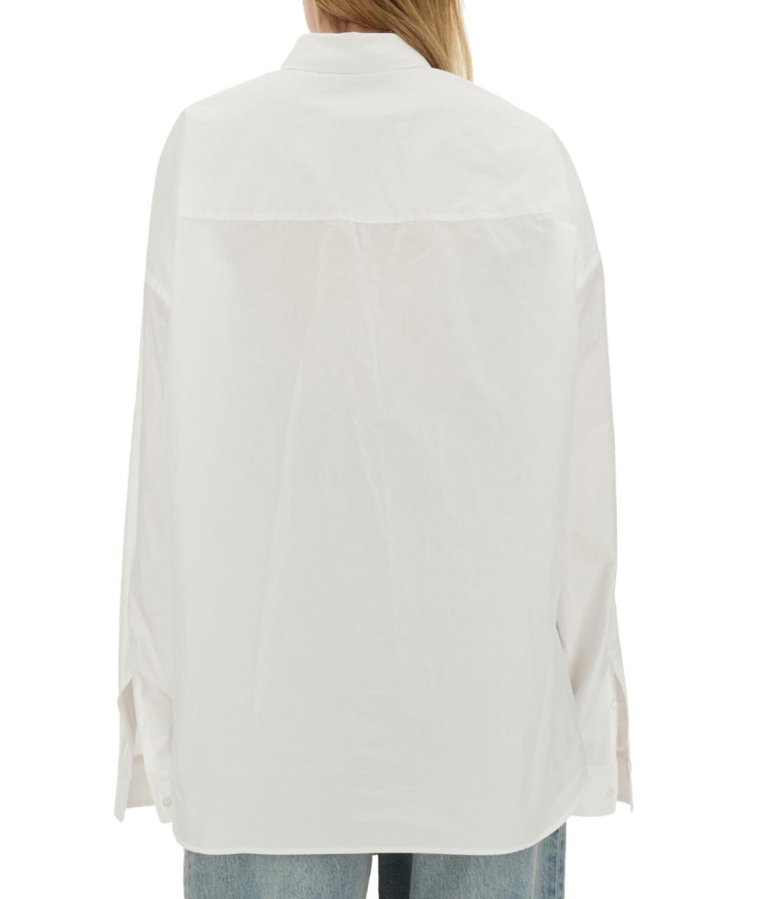 BALENCIAGA Белая хлопковая рубашка, фото 4