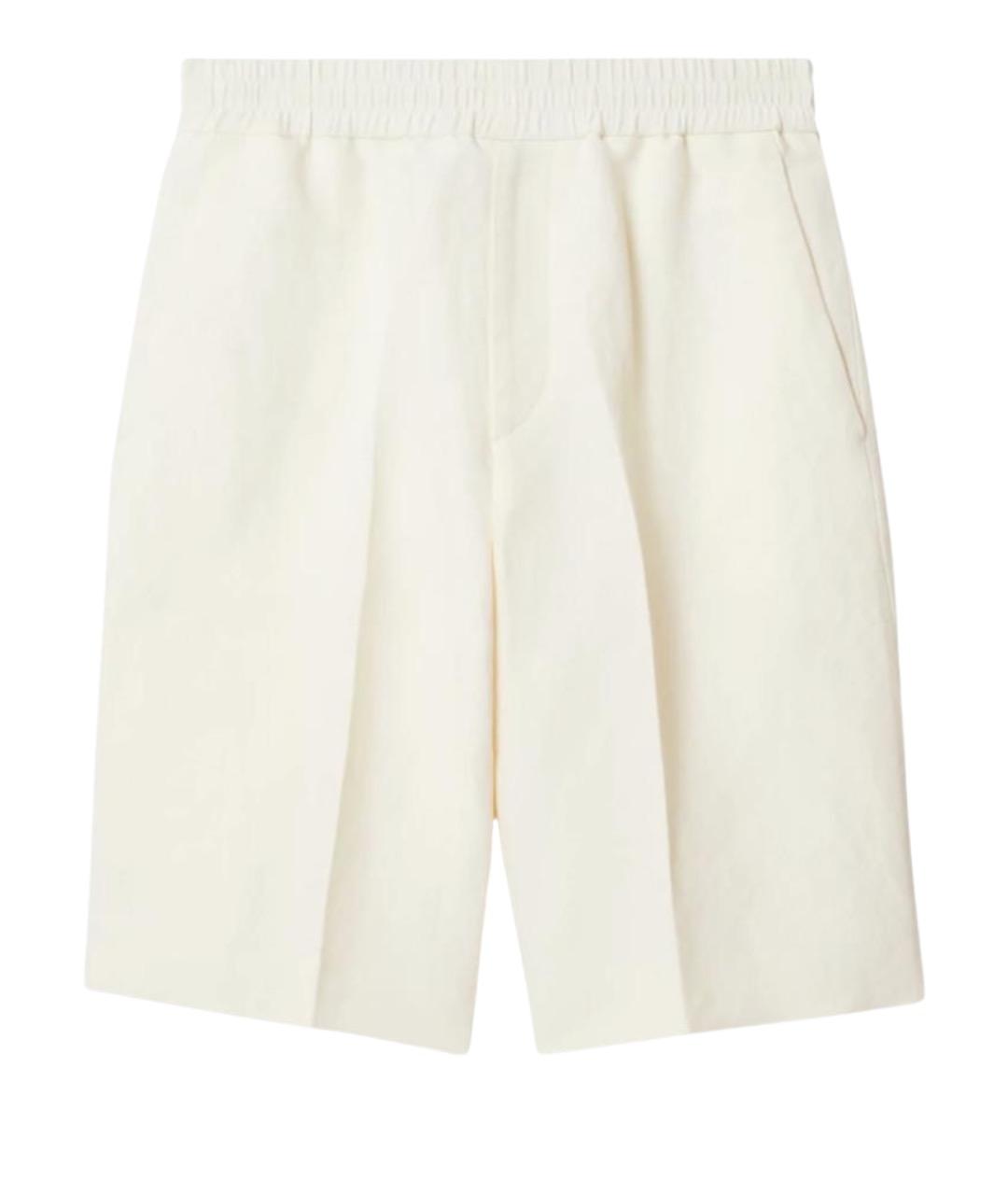 BURBERRY Белые шорты, фото 1