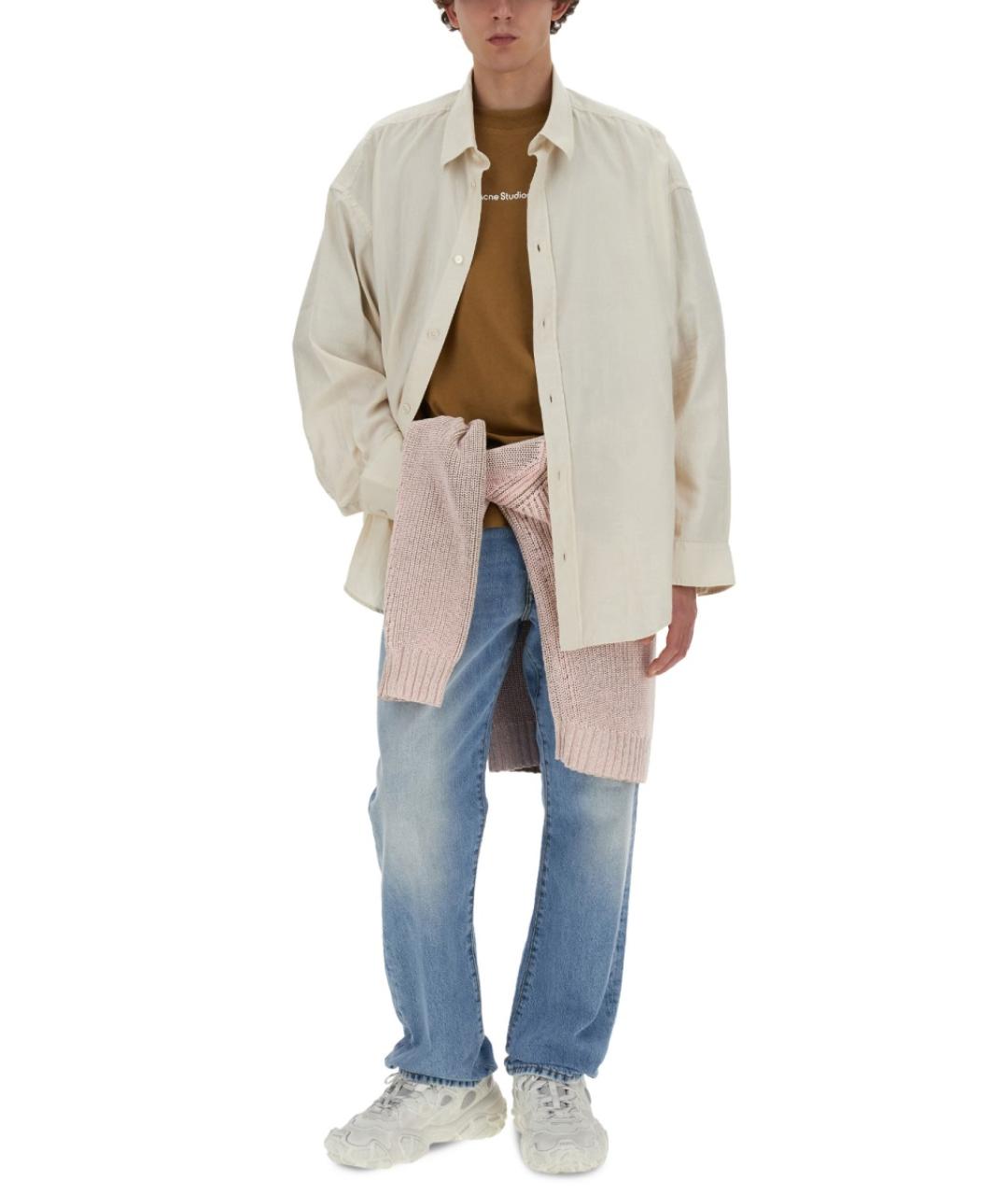 ACNE STUDIOS Белая кэжуал рубашка, фото 3