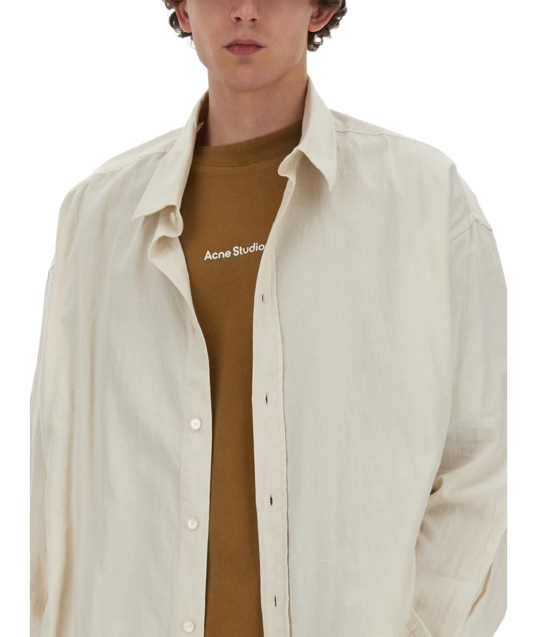 ACNE STUDIOS Белая кэжуал рубашка, фото 4