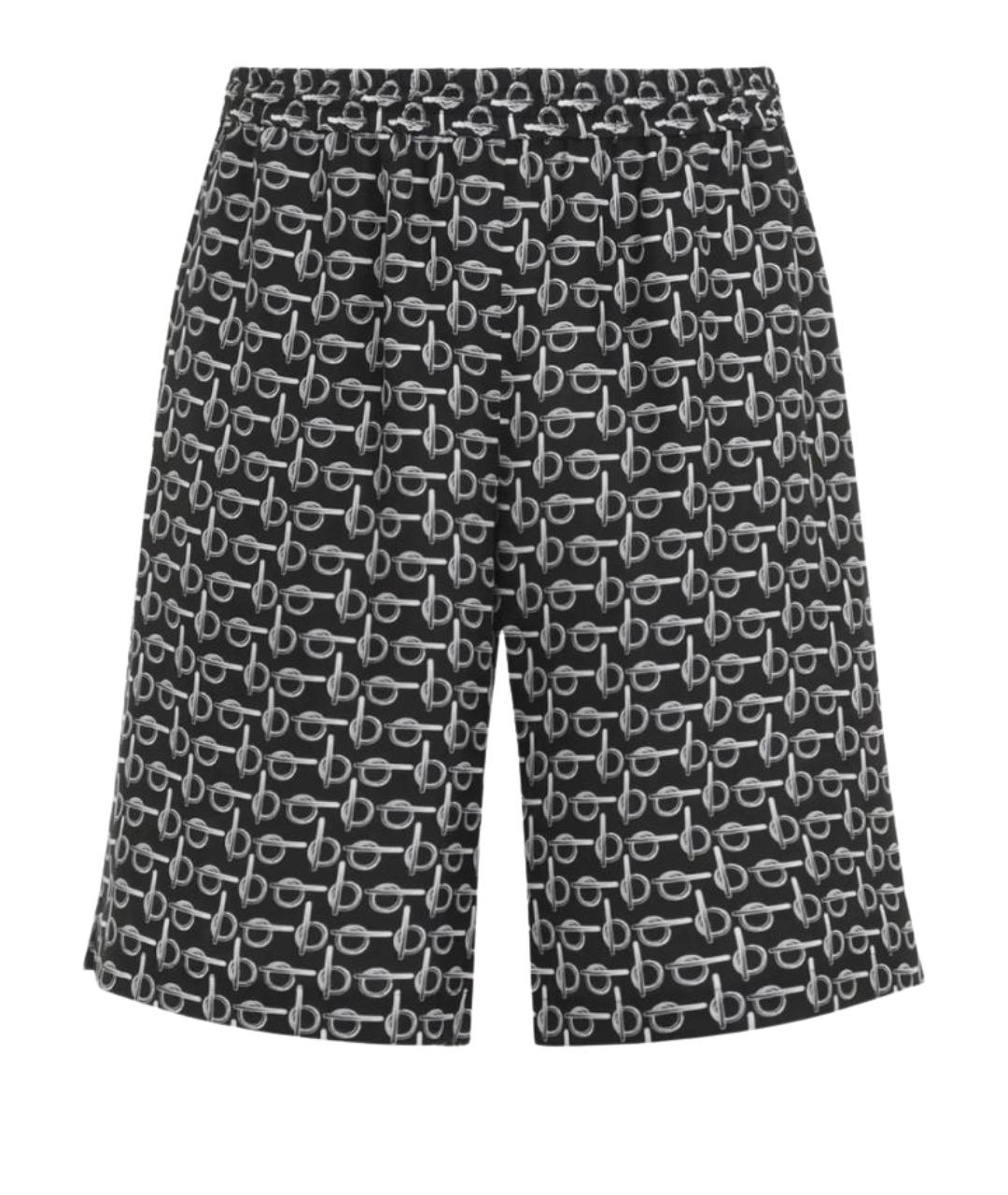 BURBERRY Черные шелковые шорты, фото 1