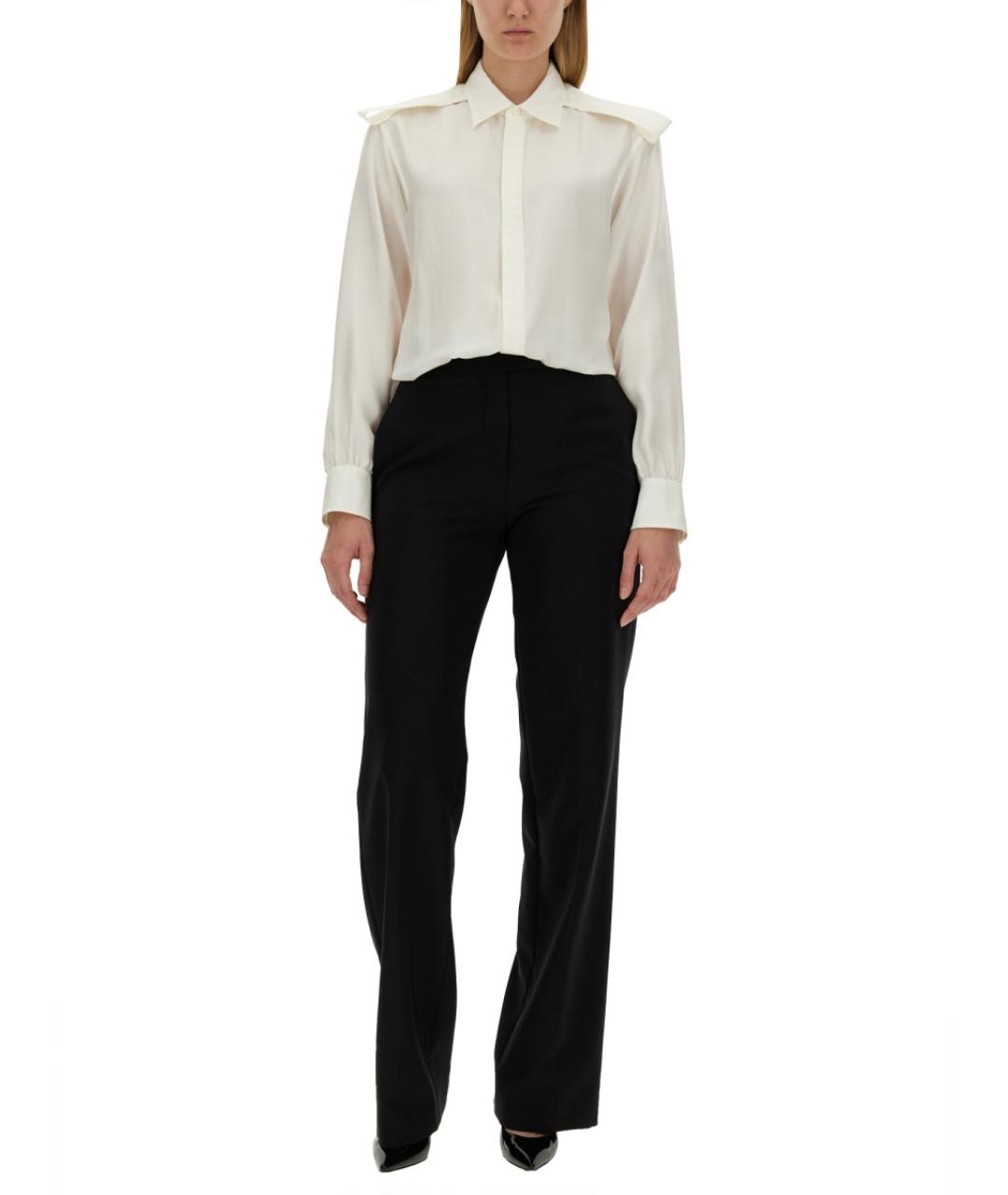 BURBERRY Белая шелковая рубашка, фото 2