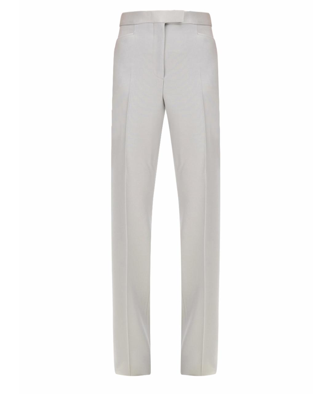 TOM FORD Серые вискозные прямые брюки, фото 1