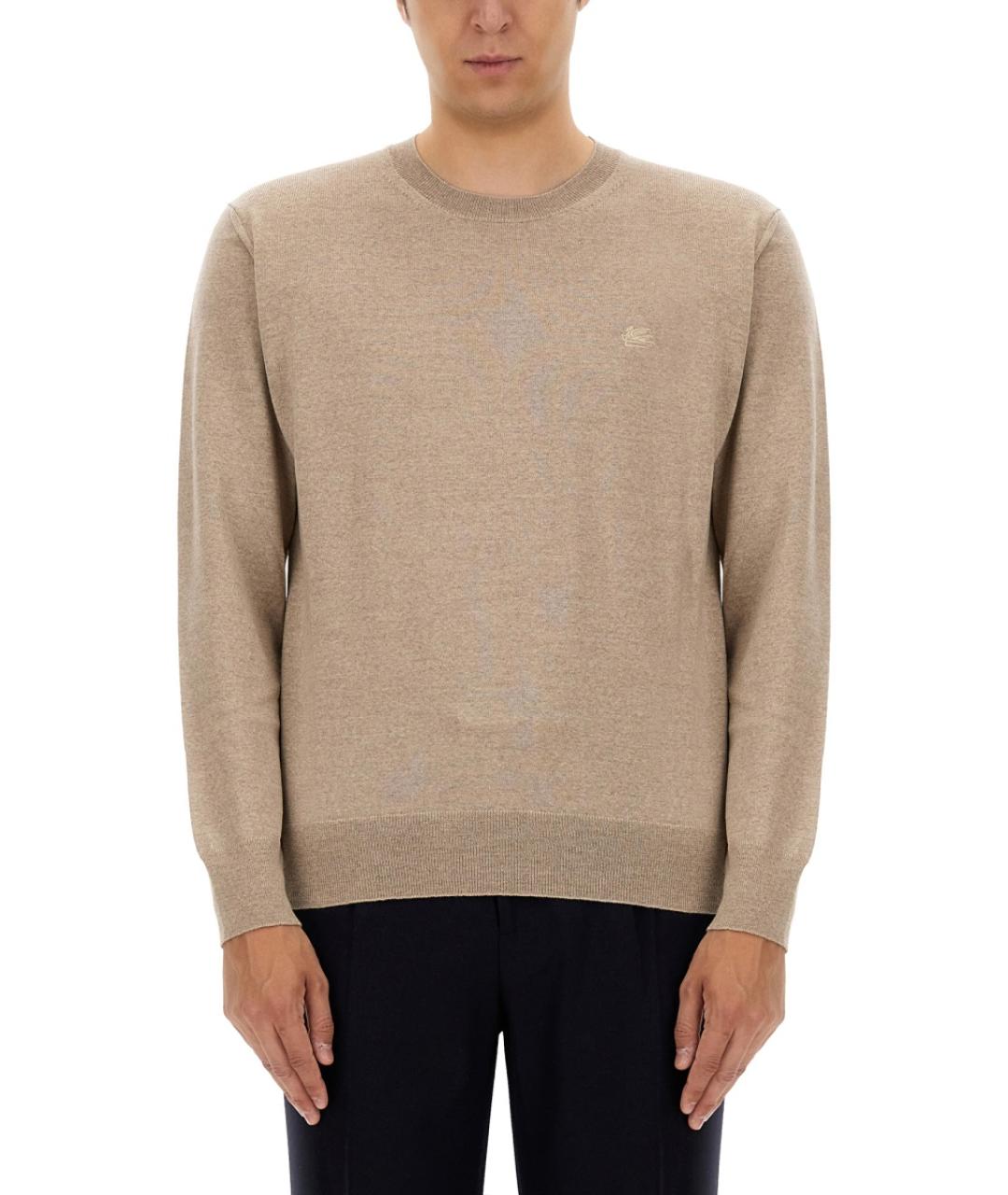 ETRO Бежевый шерстяной джемпер / свитер, фото 5