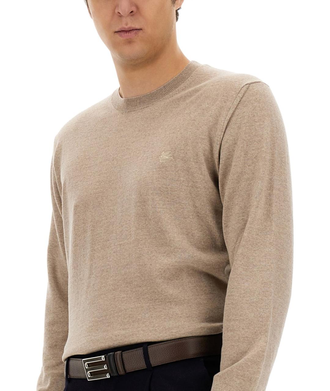 ETRO Бежевый шерстяной джемпер / свитер, фото 4