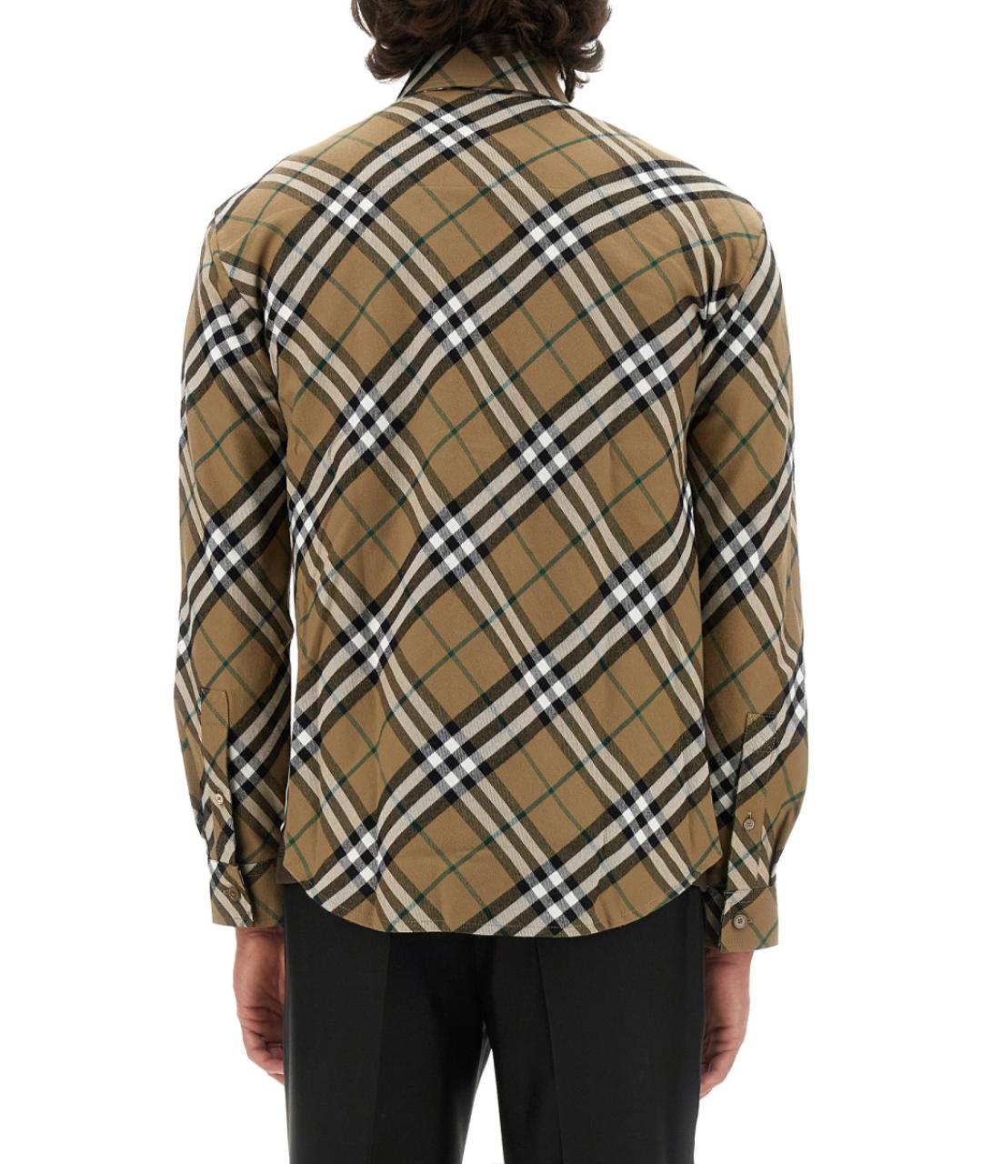 BURBERRY Мульти хлопковая кэжуал рубашка, фото 4