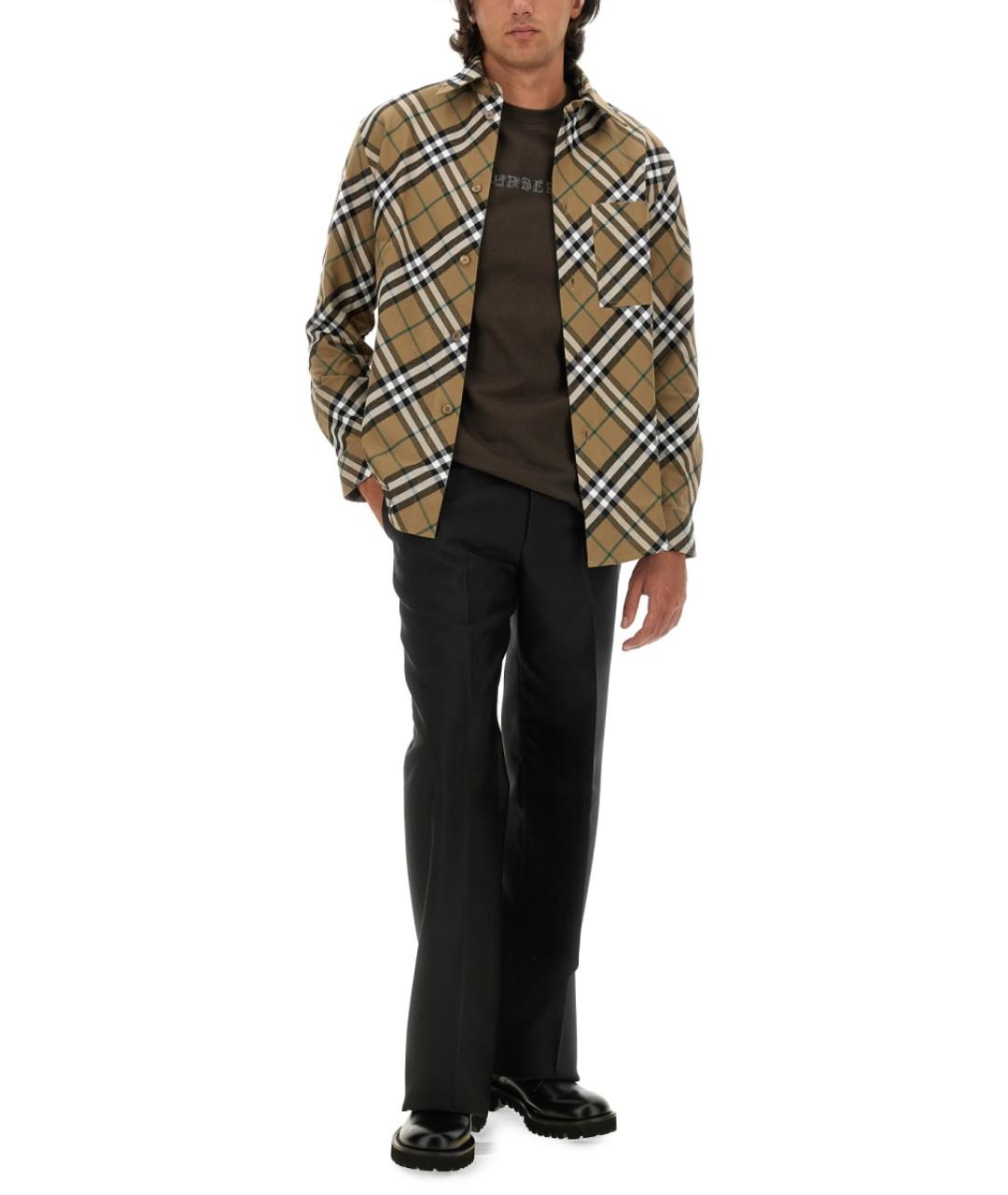 BURBERRY Мульти хлопковая кэжуал рубашка, фото 3