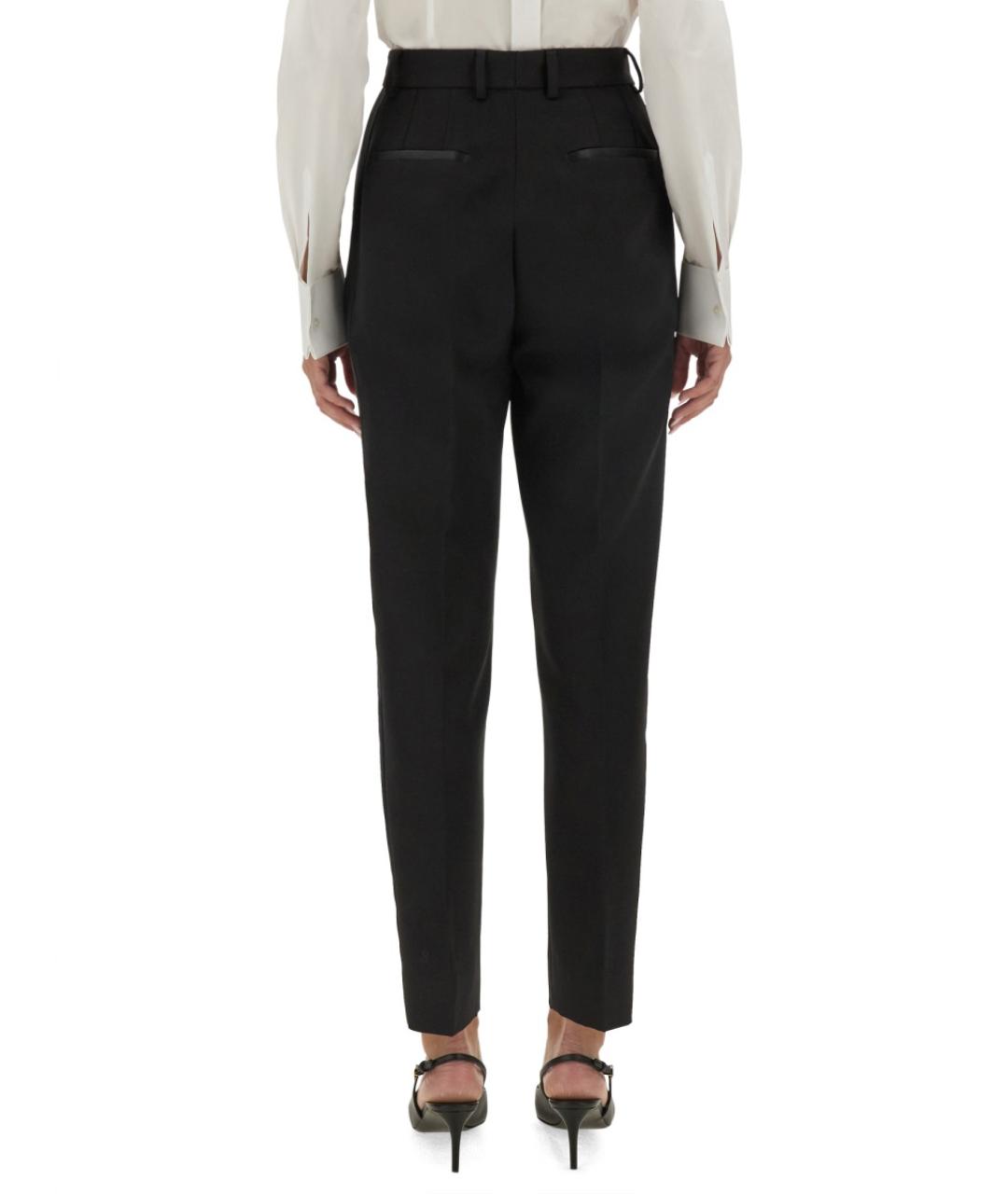 DOLCE&GABBANA Черные прямые брюки, фото 4